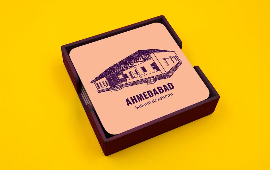 AHMEDABAD | Set of 4 Coasters - Coasters - Indic Inspirations