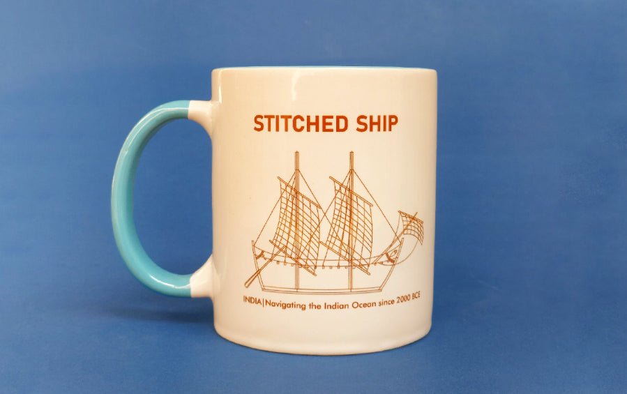 Ancient Indian Stitched Ship | Mug - Cups & Mugs - Indic Inspirations