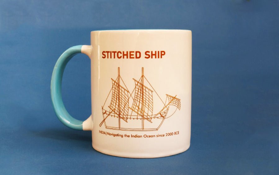 Ancient Indian Stitched Ship | Mug - Cups & Mugs - Indic Inspirations