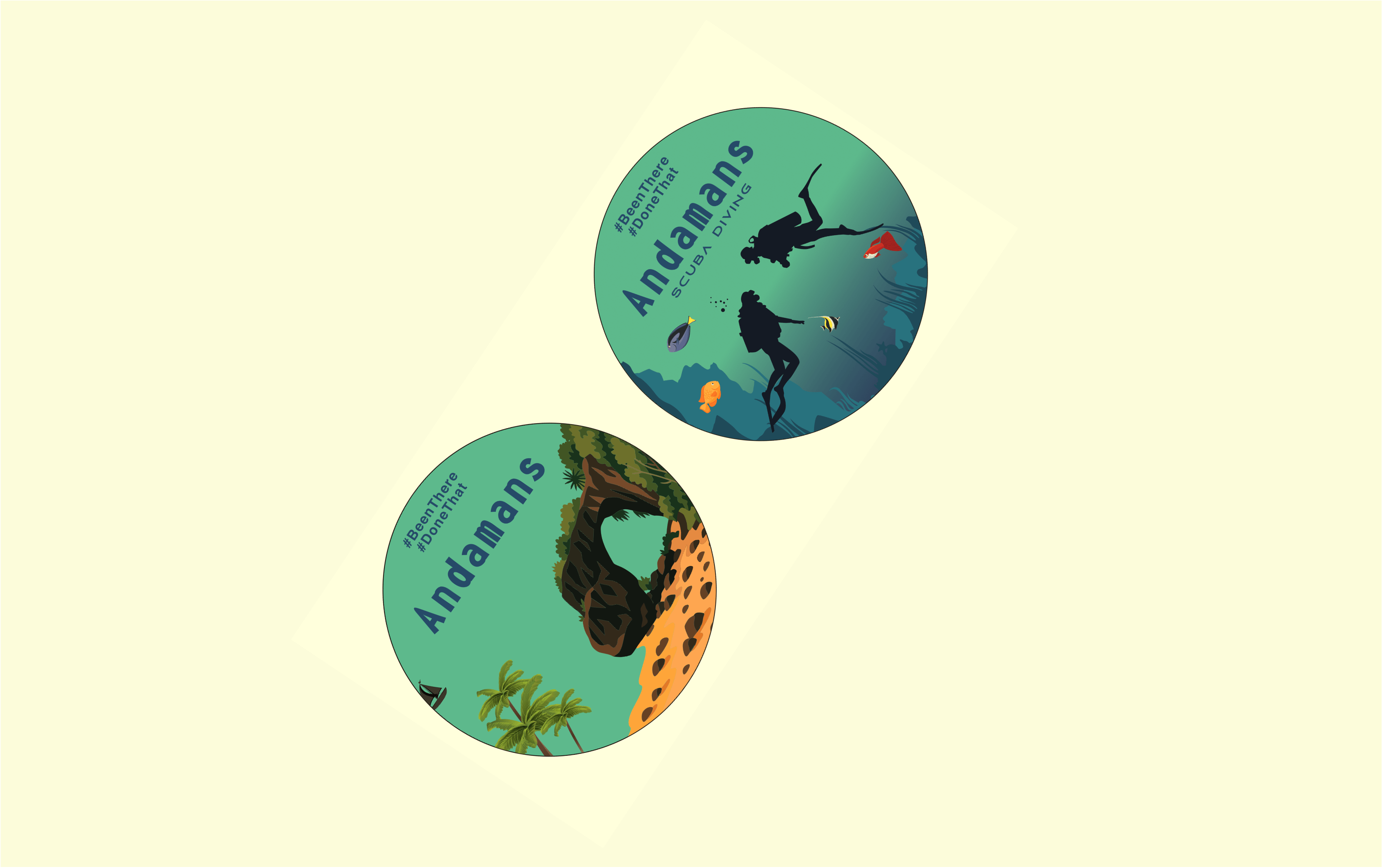 Andaman | Fridge Magnets | Set of 2 - Indic Inspirations