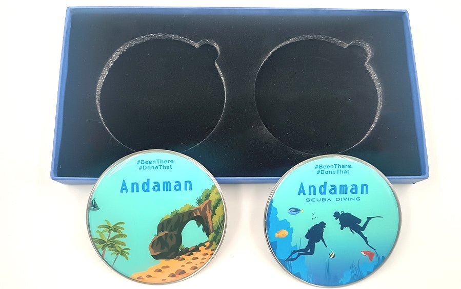 Andaman | Fridge Magnets | Set of 2 - Fridge Magnets - Indic Inspirations