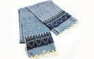Assam Cotton Stole - Gray - Stoles - indic inspirations