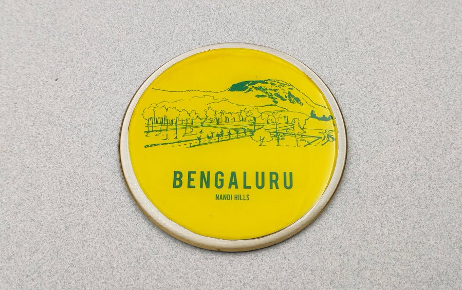 Bengaluru | Nandi Hills and Vidhan Soudha | Fridge Magnets - City souvenirs - Indic Inspirations