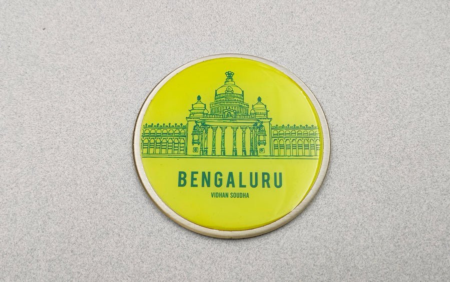 Bengaluru | Nandi Hills and Vidhan Soudha | Fridge Magnets - City souvenirs - Indic Inspirations