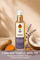 BODY OIL | Lavender-Turmeric MOISTURIZING Face & Body Oil - Indic Inspirations