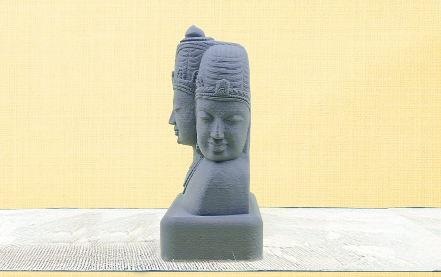 Brahma - Vishnu - Mahesh | Trimurti | 7.5" H - Sculptures - Indic Inspirations