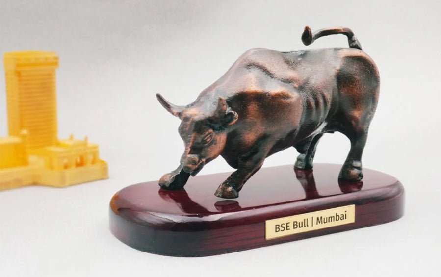 BSE Bull Metal Model | Mumbai - Desktop souvenirs - Indic Inspirations
