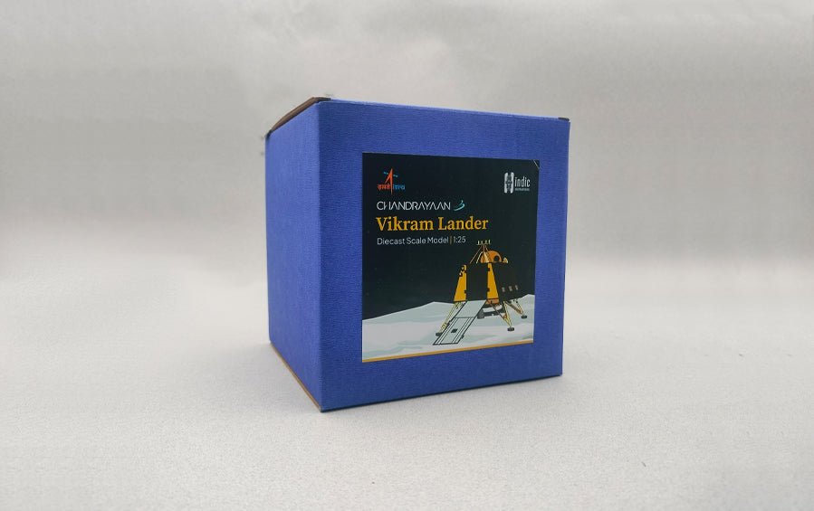 Chandrayaan 3 | Metal Diecast Vikram Lander Scale Model - rocket models - Indic Inspirations