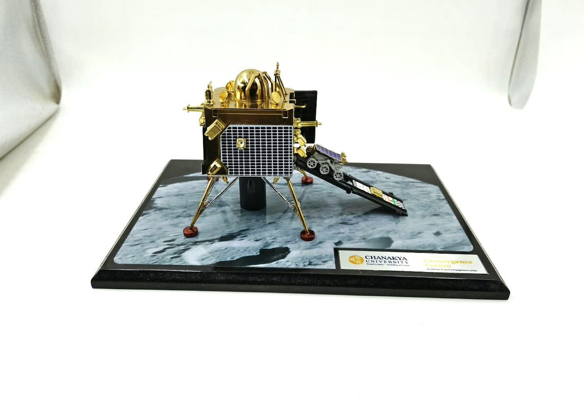 Chandrayaan 3 | Metal Diecast Vikram Lander Scale Model with Base - scale model - Indic Inspirations