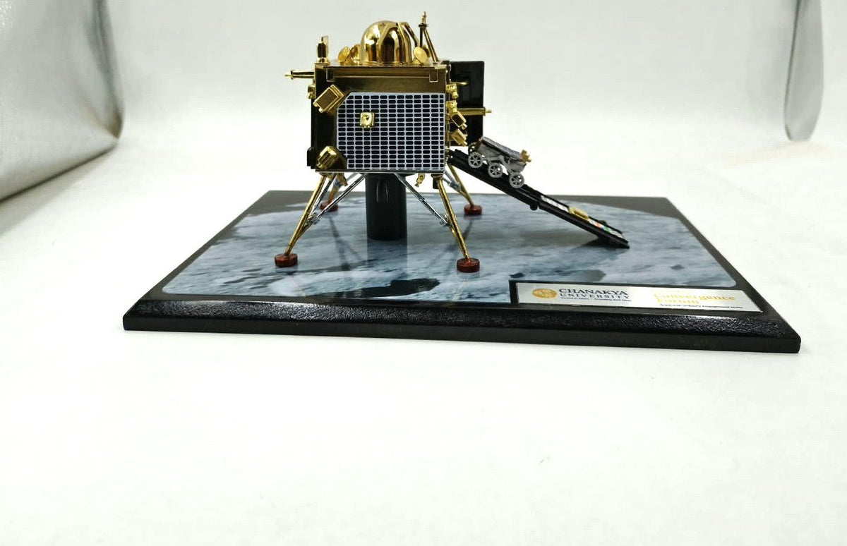Chandrayaan 3 | Metal Diecast Vikram Lander Scale Model with Base - scale model - Indic Inspirations