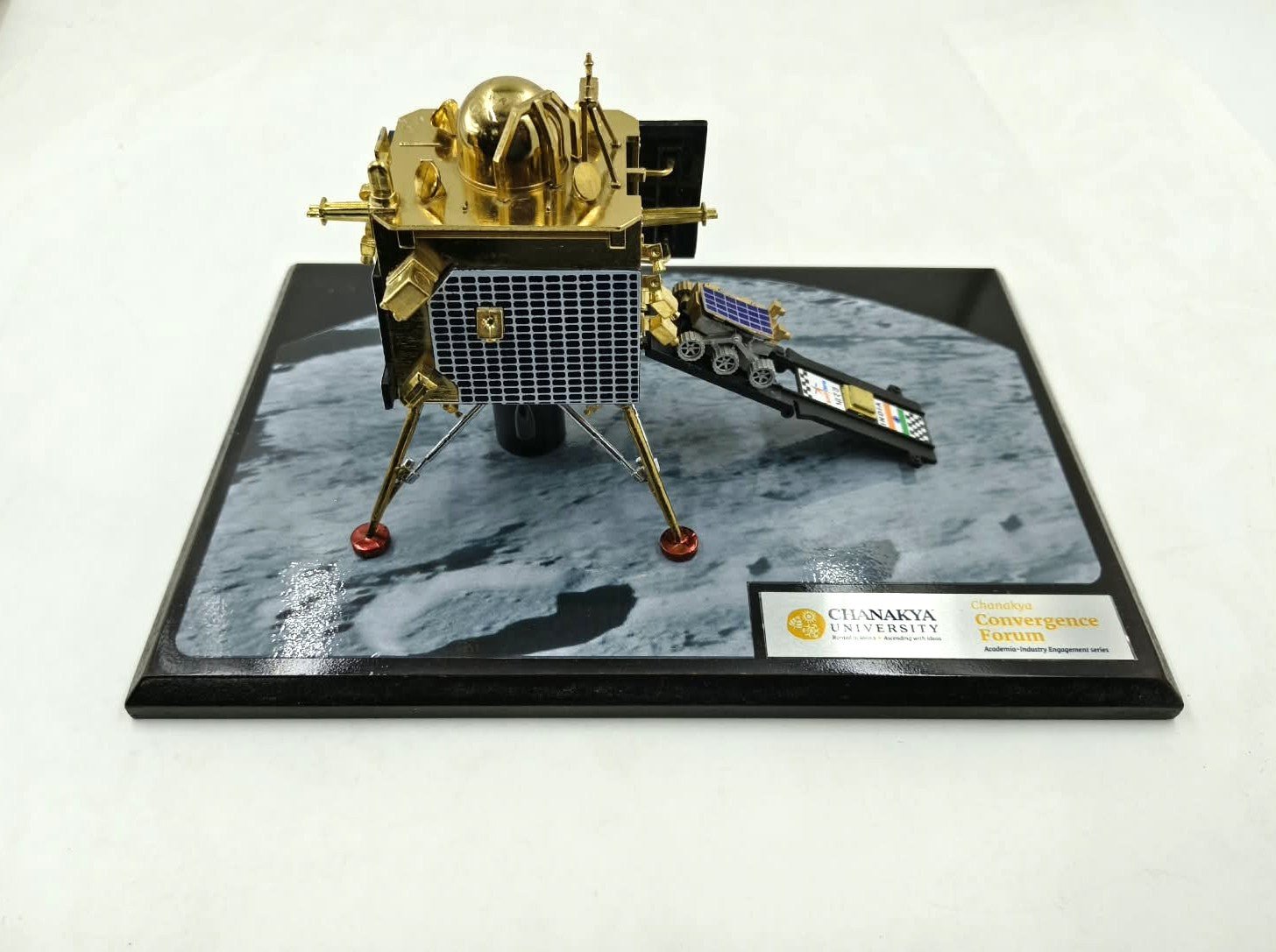 Chandrayaan 3 | Metal Diecast Vikram Lander Scale Model with Base - scale model - Indic Inspirations