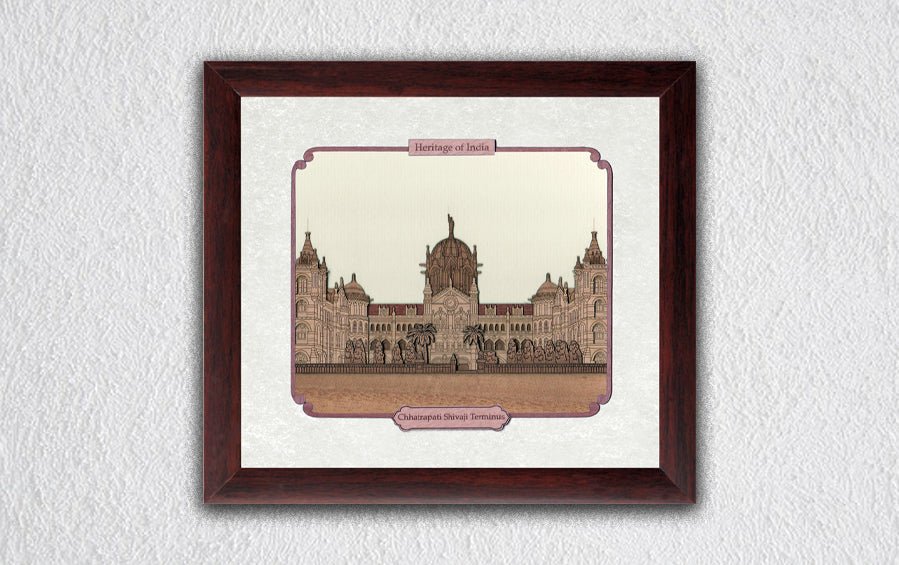 Chhatrapati Shivaji Terminus - Mumbai Frame - City souvenirs - indic inspirations