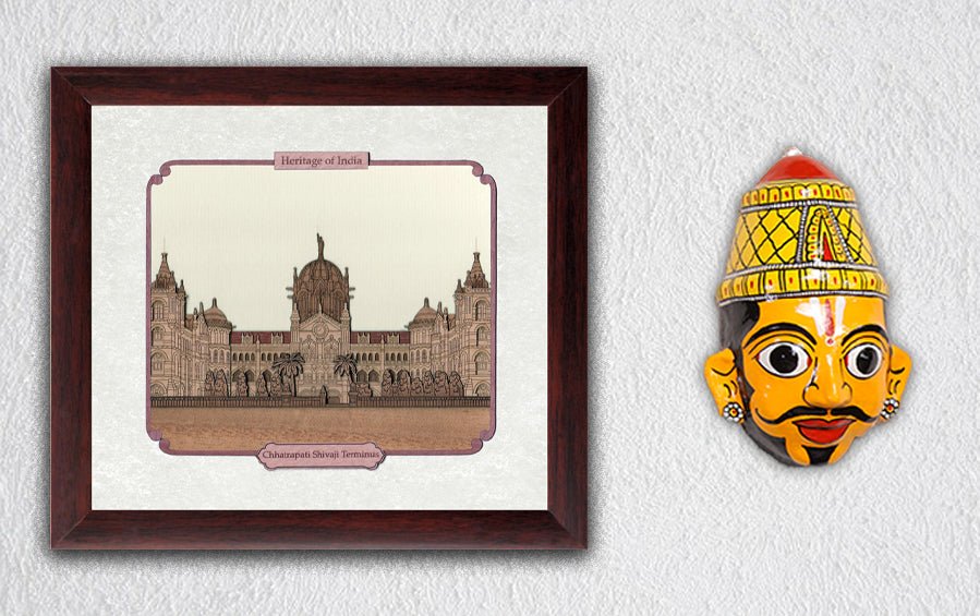 Chhatrapati Shivaji Terminus - Mumbai Frame - City souvenirs - indic inspirations