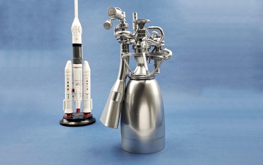 CRYOGENIC CE 20 Engine Model | 1:25 | 10" H - rocket models - Indic Inspirations