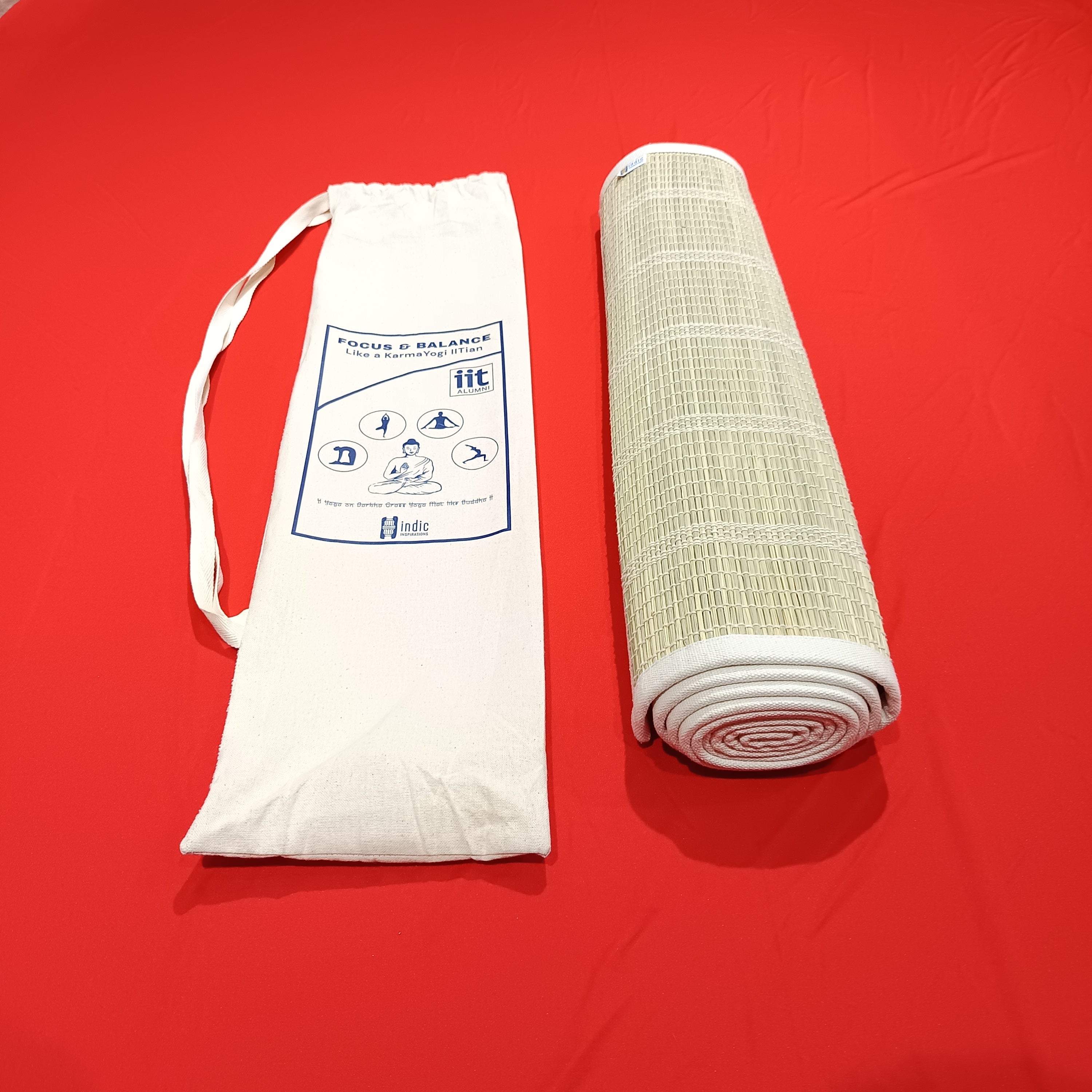 Focus & Balance like IITians | Darbha Grass YOGA Mat - Yoga mats - Indic Inspirations