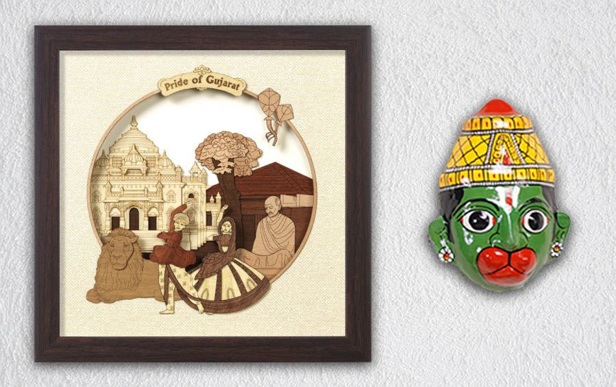 Gujarat Monuments Frame - City souvenirs - indic inspirations