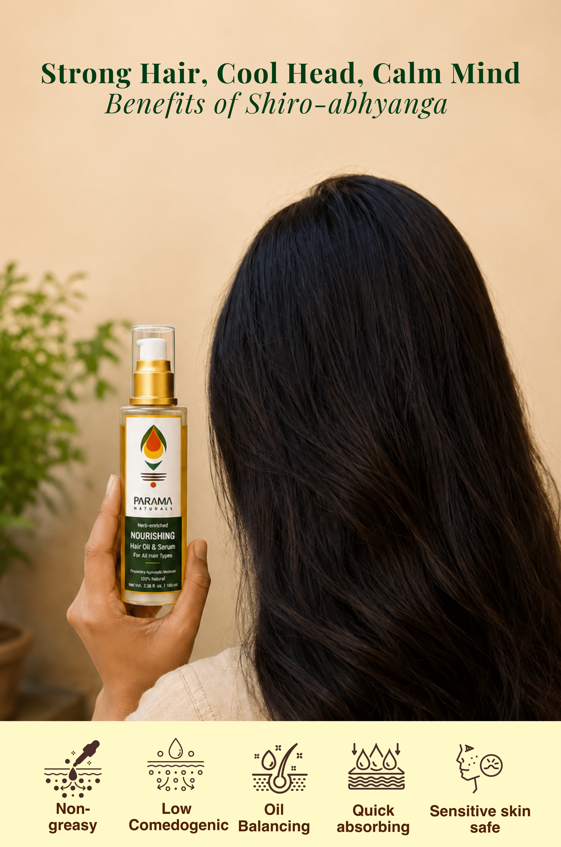 HAIR CARE | Herb-Enriched Nourishing Hair Oil & Serum - Indic Inspirations