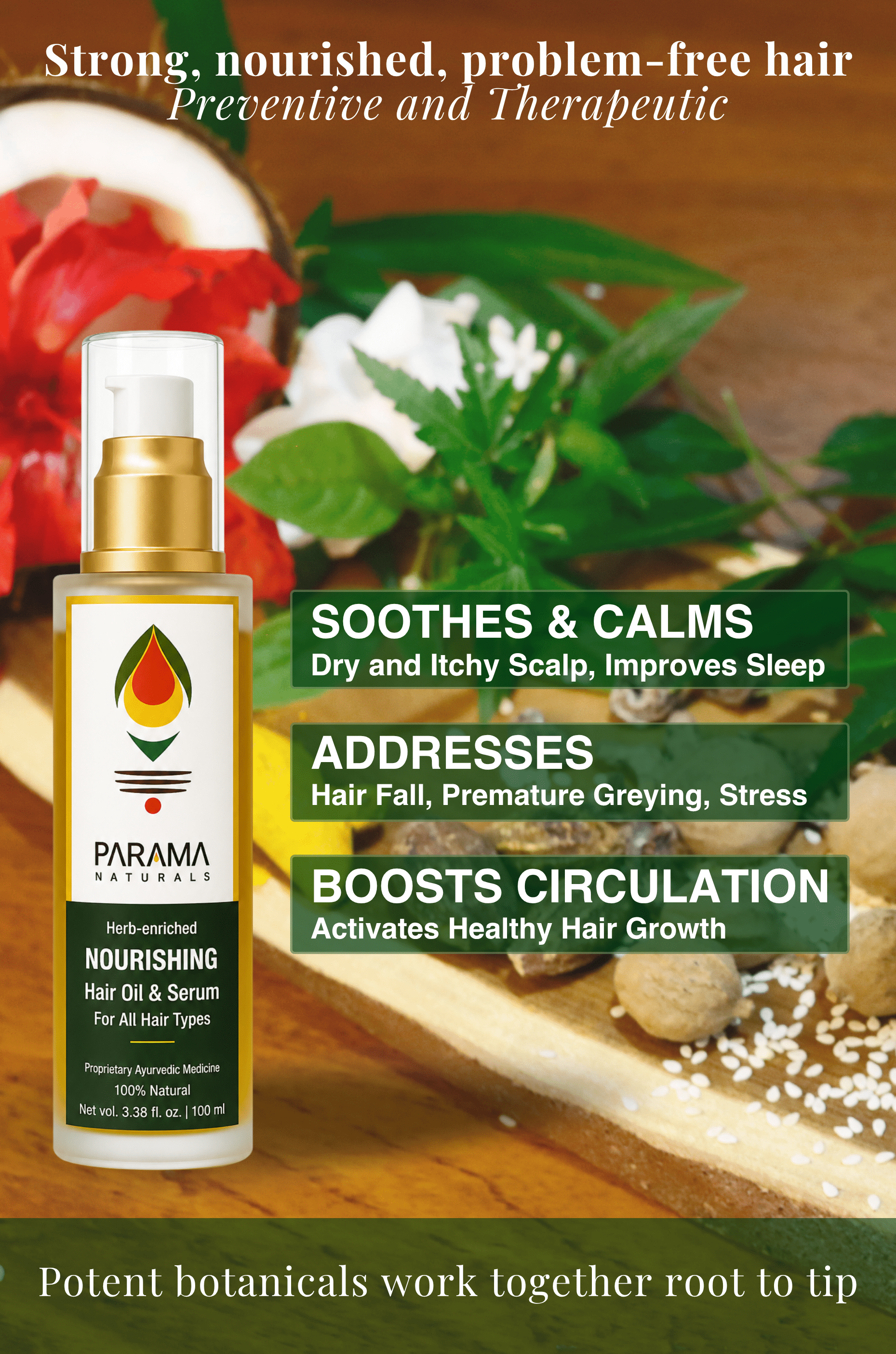 HAIR CARE | Herb-Enriched Nourishing Hair Oil & Serum - Indic Inspirations