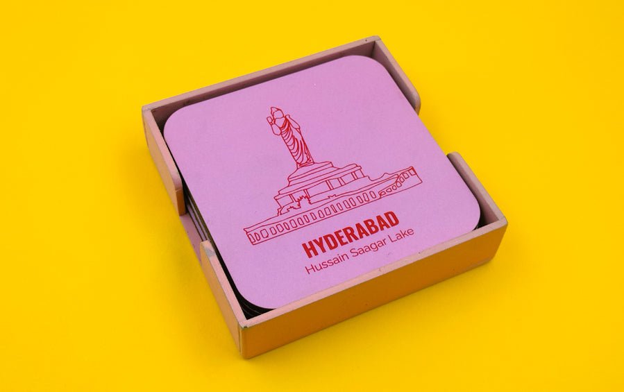 HYDERABAD | Set of 4 Coasters - Coasters - Indic Inspirations
