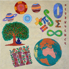 IKS to IITs - India’s Gifts to the World | 5' x 5' Gond Painting by Padmashri Bhajju Shyam - paintings - Indic Inspirations
