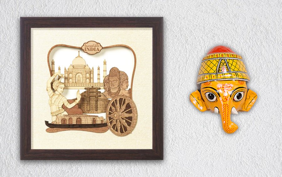 Incredible India Frame - City souvenirs - indic inspirations