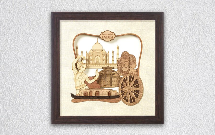 Incredible India Frame - City souvenirs - indic inspirations