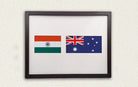 India & Australia | Flag Frame | A4 Size - Flags - Indic Inspirations