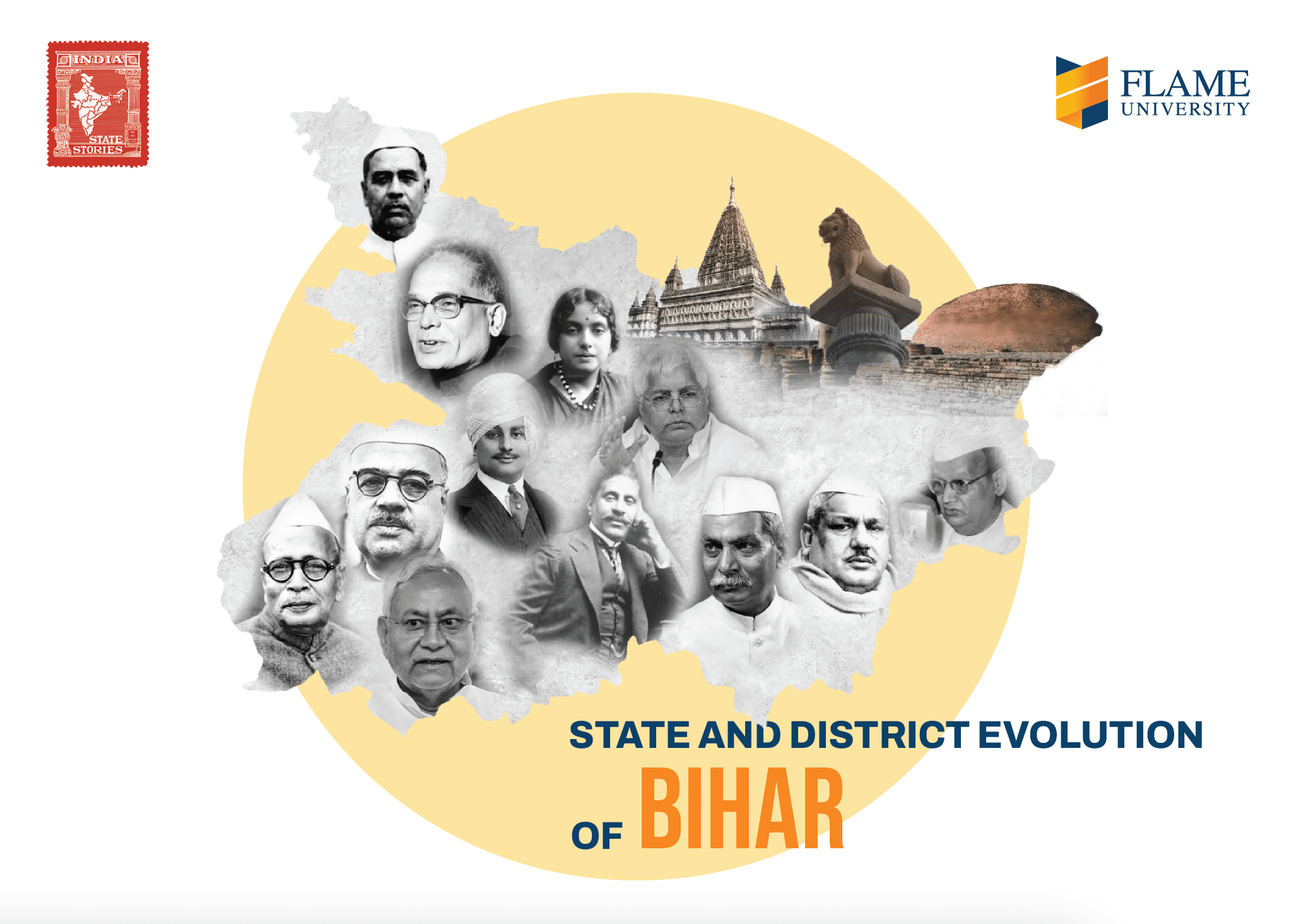 India State Story | Bihar | A2 size poster - Posters - Indic Inspirations