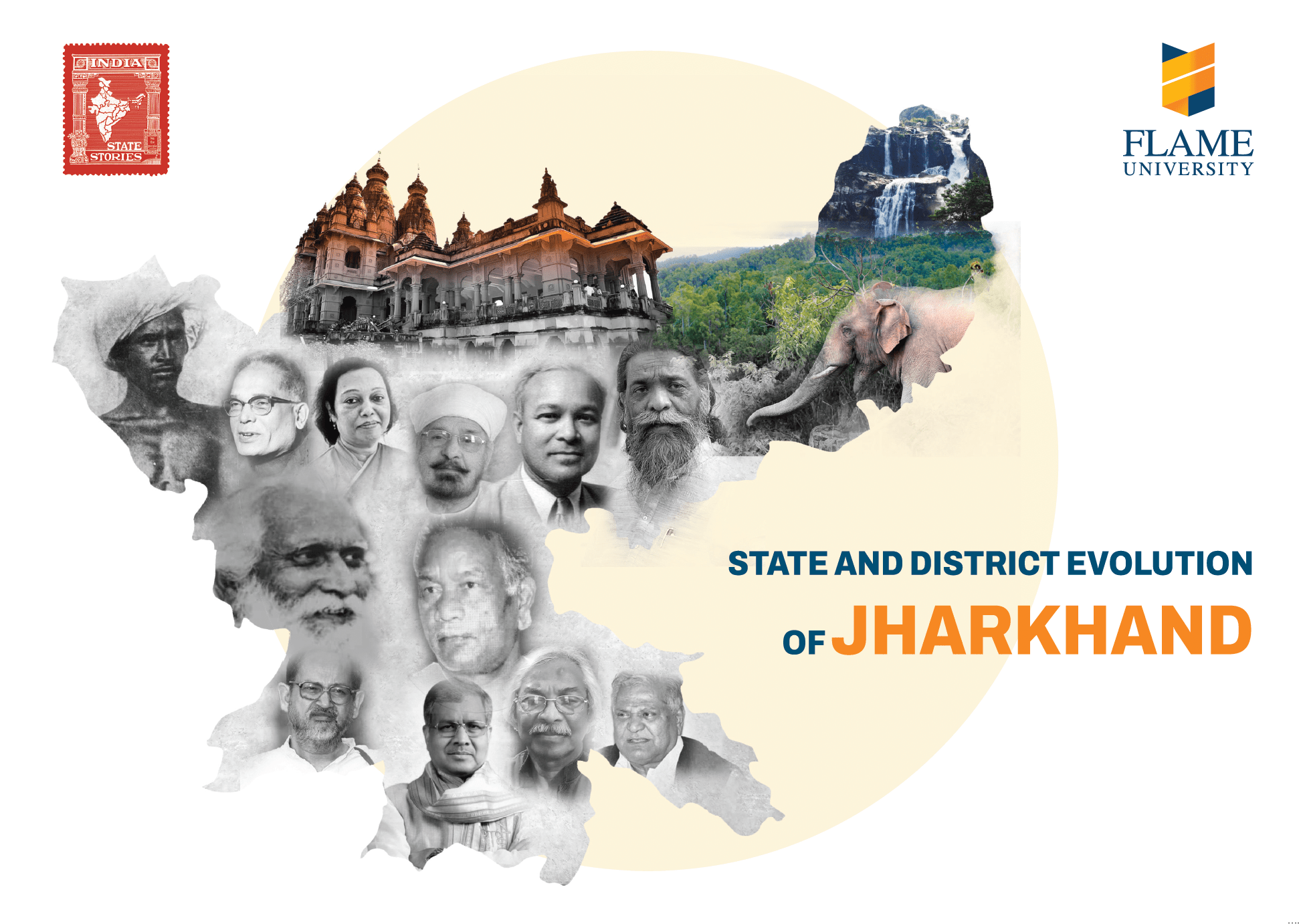 India State Story | Jharkhand | A2 size poster - Posters - Indic Inspirations