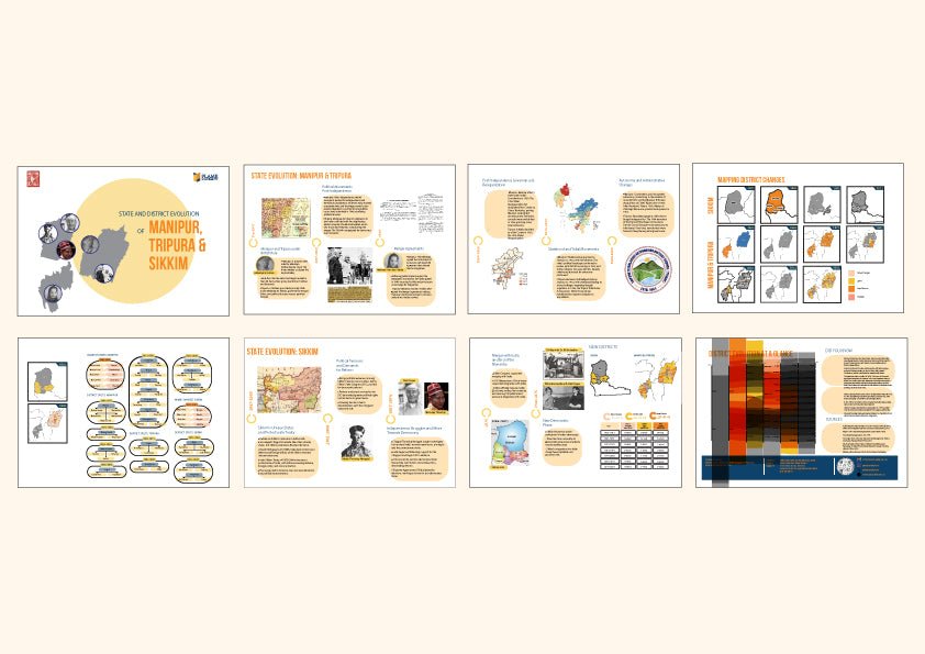India State Story | Manipur, Tripura & Sikkim | A4 Booklet - Posters - Indic Inspirations