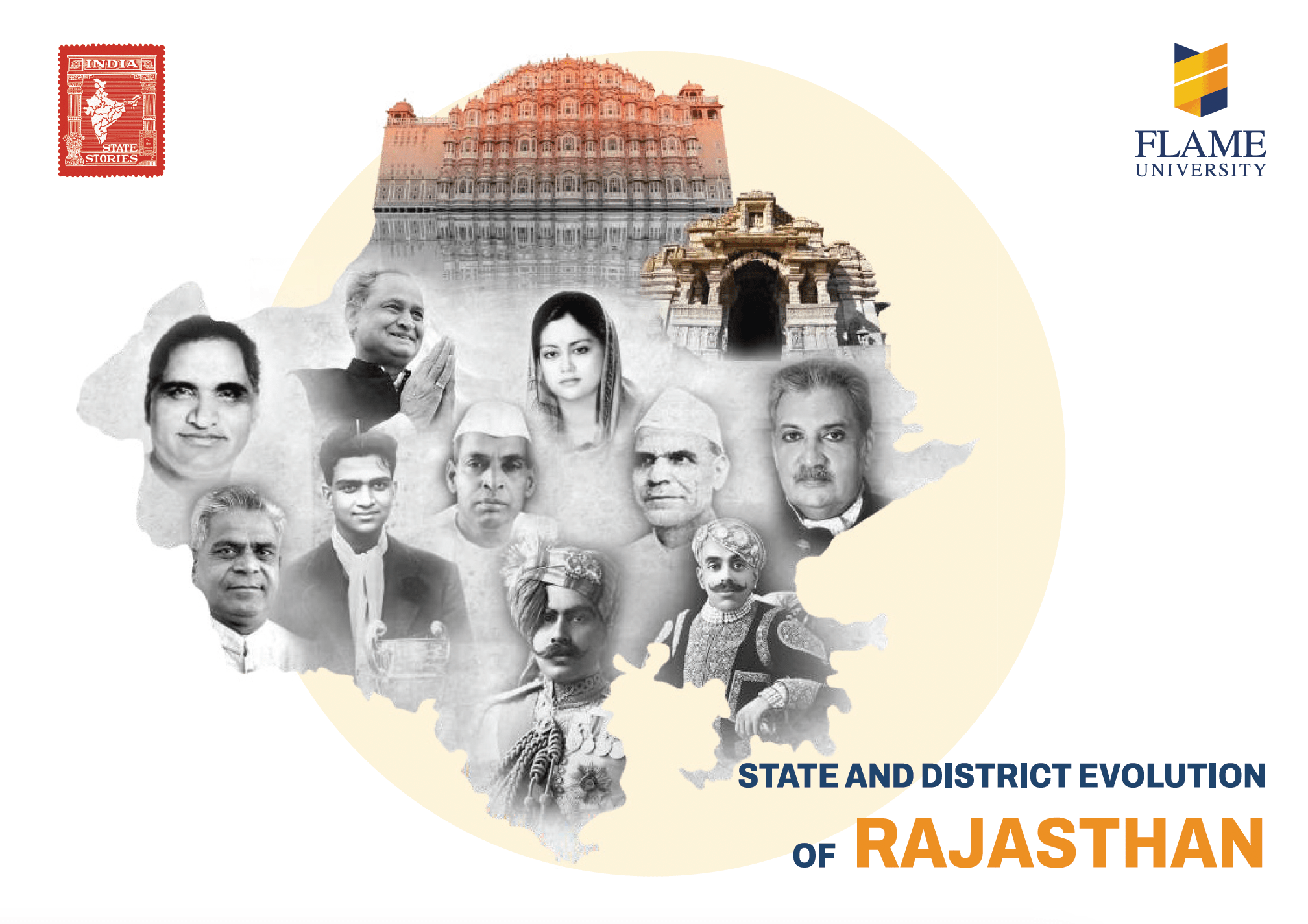 India State Story | Rajasthan | A2 size poster - Posters - Indic Inspirations
