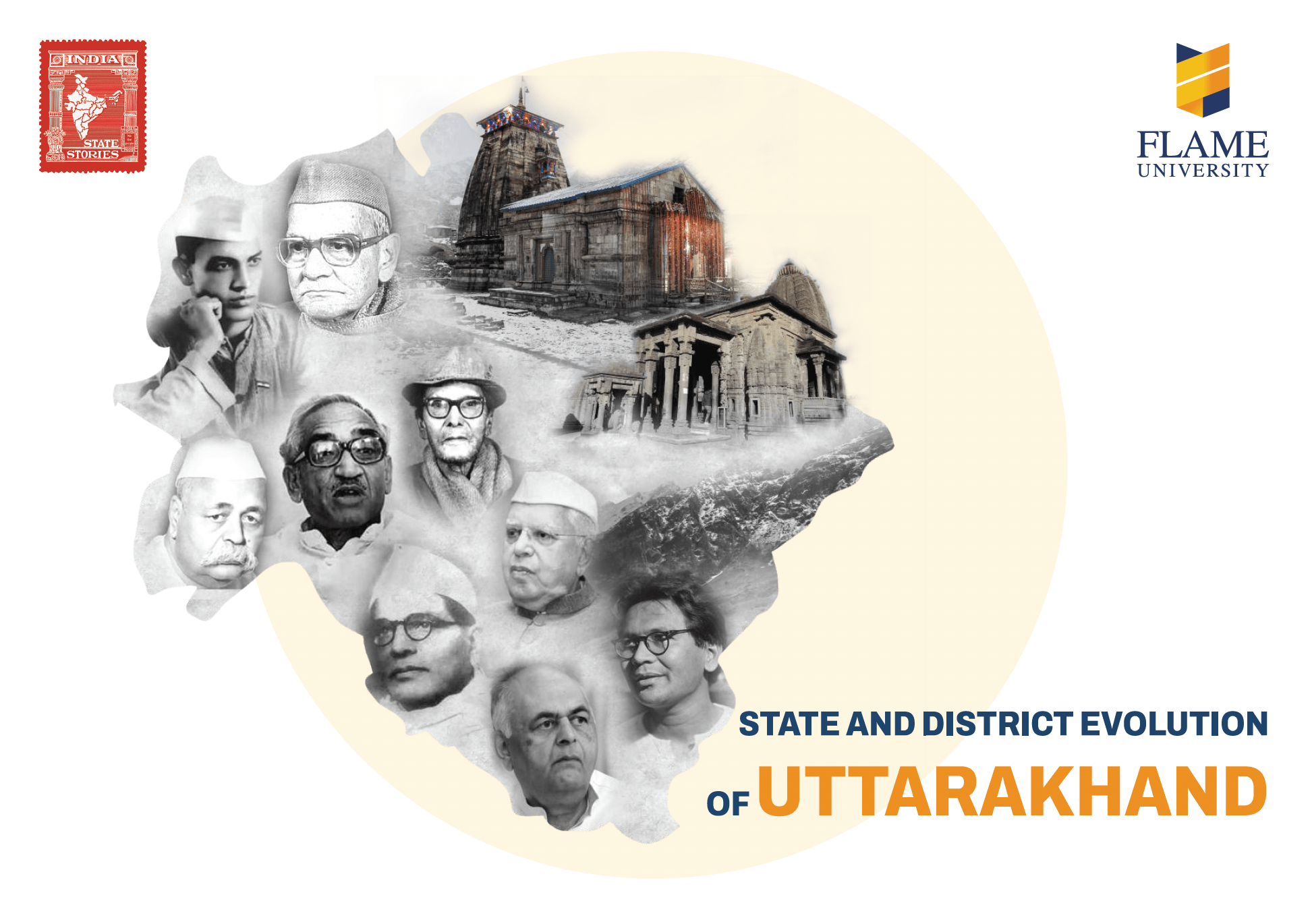 India State Story | Uttarakhand | A2 size poster - Posters - Indic Inspirations