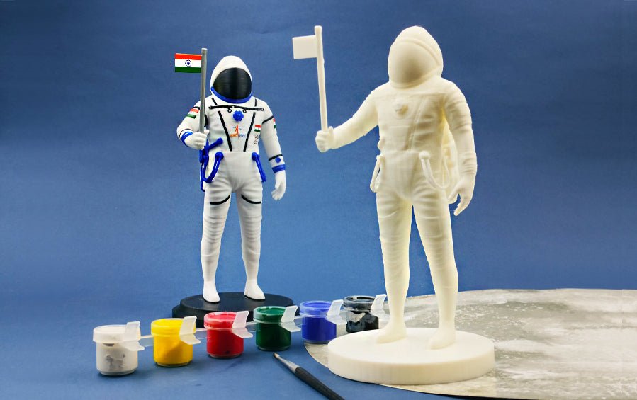 Indian Astronaut Model | Paint Your Own | 6" H - scale models - Indic Inspirations