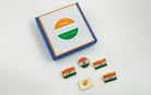 INDIAN FLAG LAPEL PINS RECTANGLE (L) - Set of 5 - Lapel Pins - Indic Inspirations