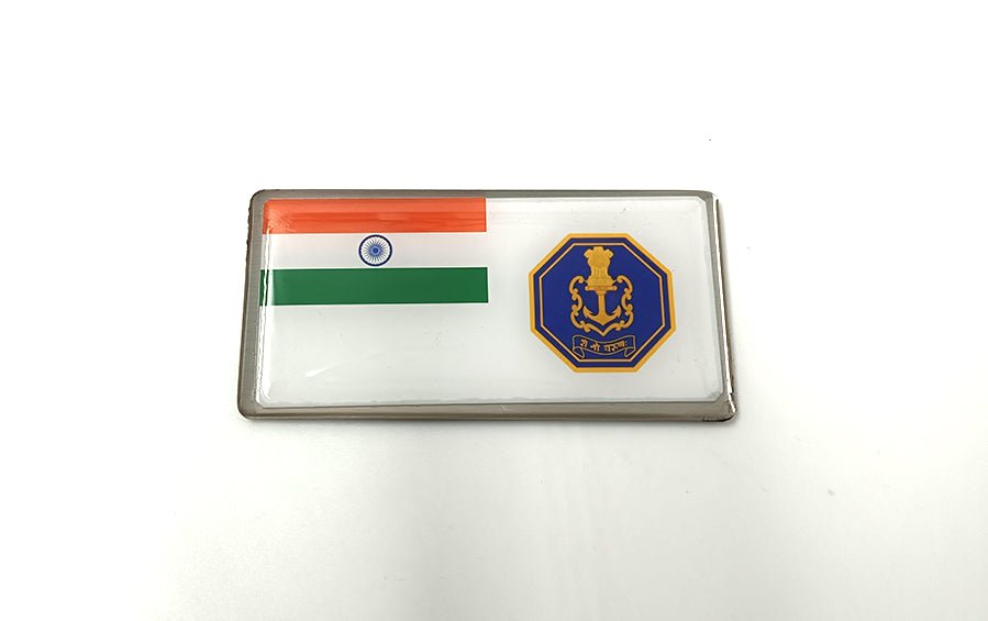 Indian Navy Flag & Maritime History | Fridge Magnets | Set of 2 - Fridge Magnets - Indic Inspirations