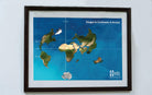 Indian Ocean Formation | Pangea | Magnetic Puzzle | A3 Frame - puzzles - Indic Inspirations