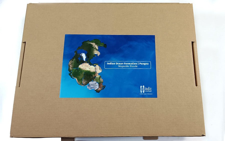 Indian Ocean Formation | Pangea | Magnetic Puzzle | A3 Frame - puzzles - Indic Inspirations