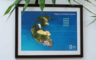 Indian Ocean Formation | Pangea | Magnetic Puzzle | A3 Frame - puzzles - Indic Inspirations