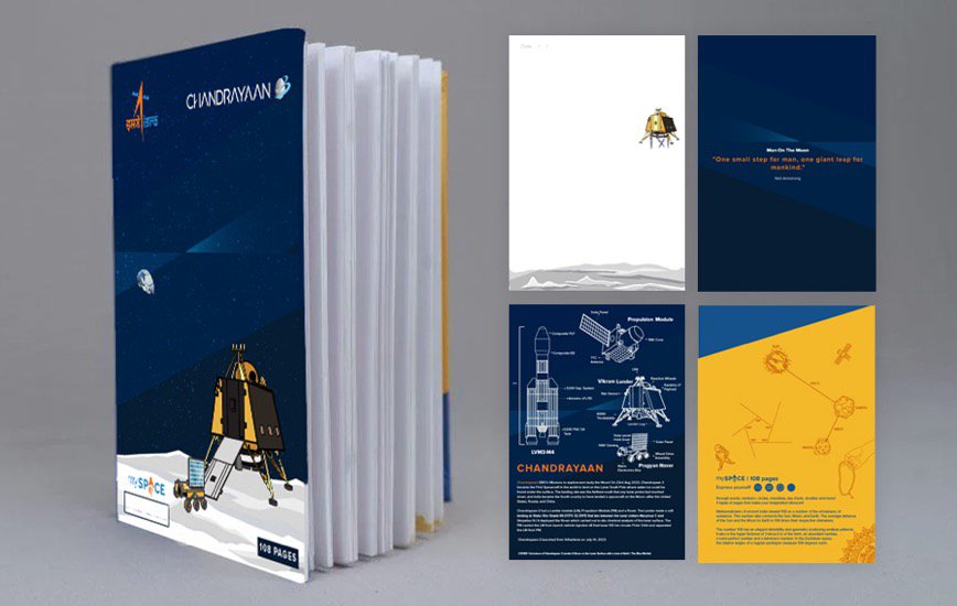 ISRO Chandrayaan 3 | 108 Pages Notebook - Notebooks - Indic Inspirations