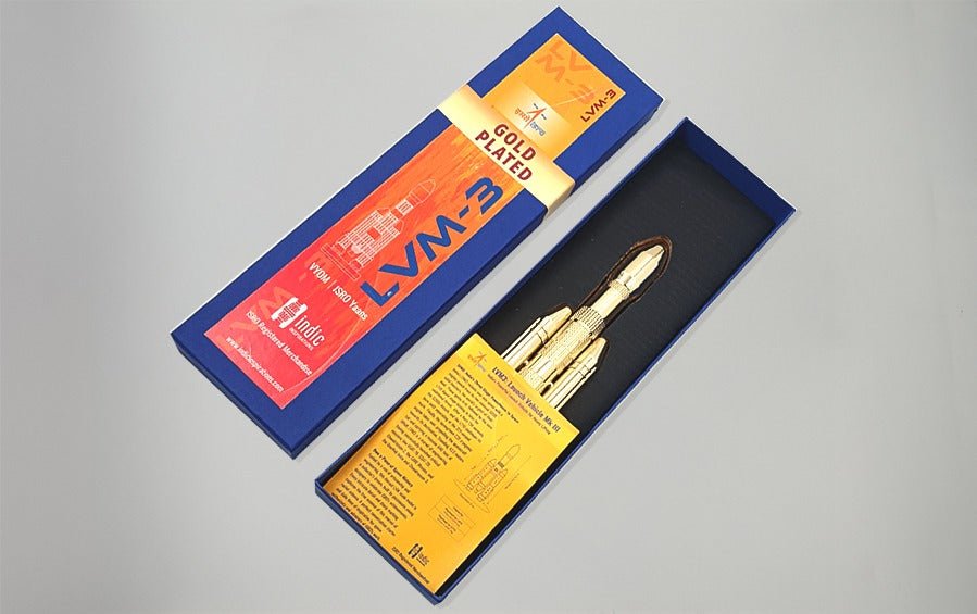 LVM 3 1:200 | Gold Plated Scale Model - rocket models - Indic Inspirations