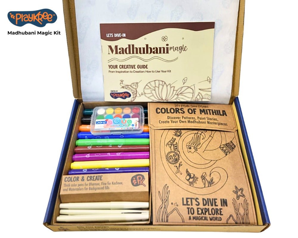 Madhubani Magic Art DIY Kit | Deluxe - Craft Kit - Indic Inspirations