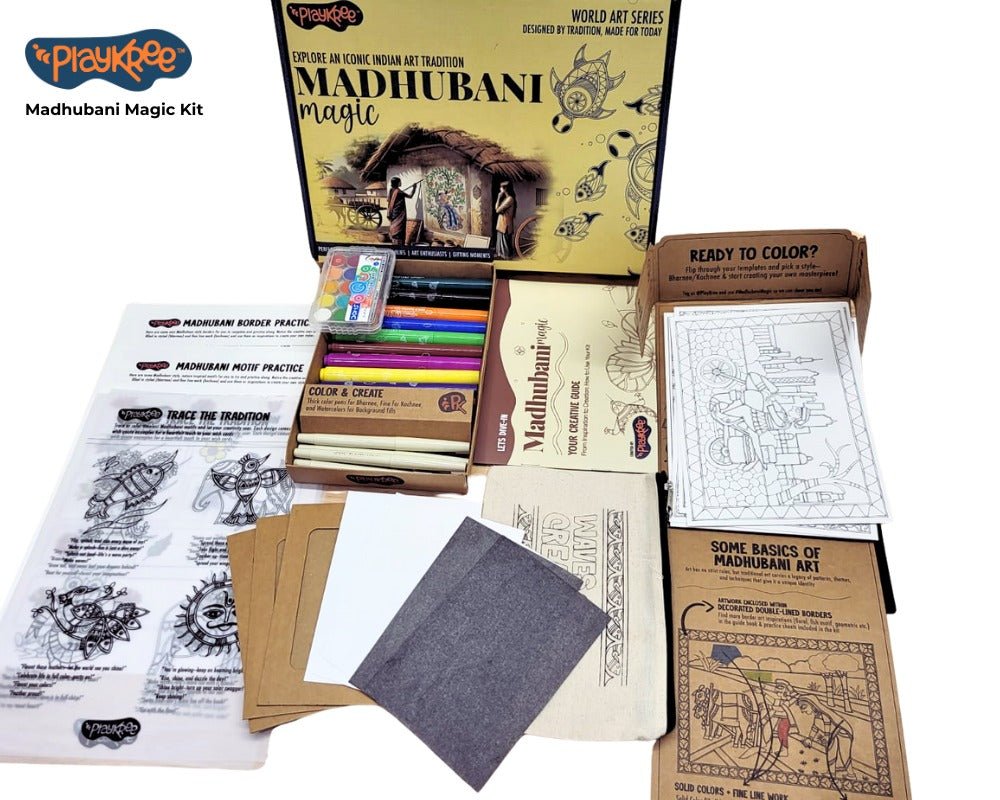 Madhubani Magic Art DIY Kit | Deluxe - Craft Kit - Indic Inspirations