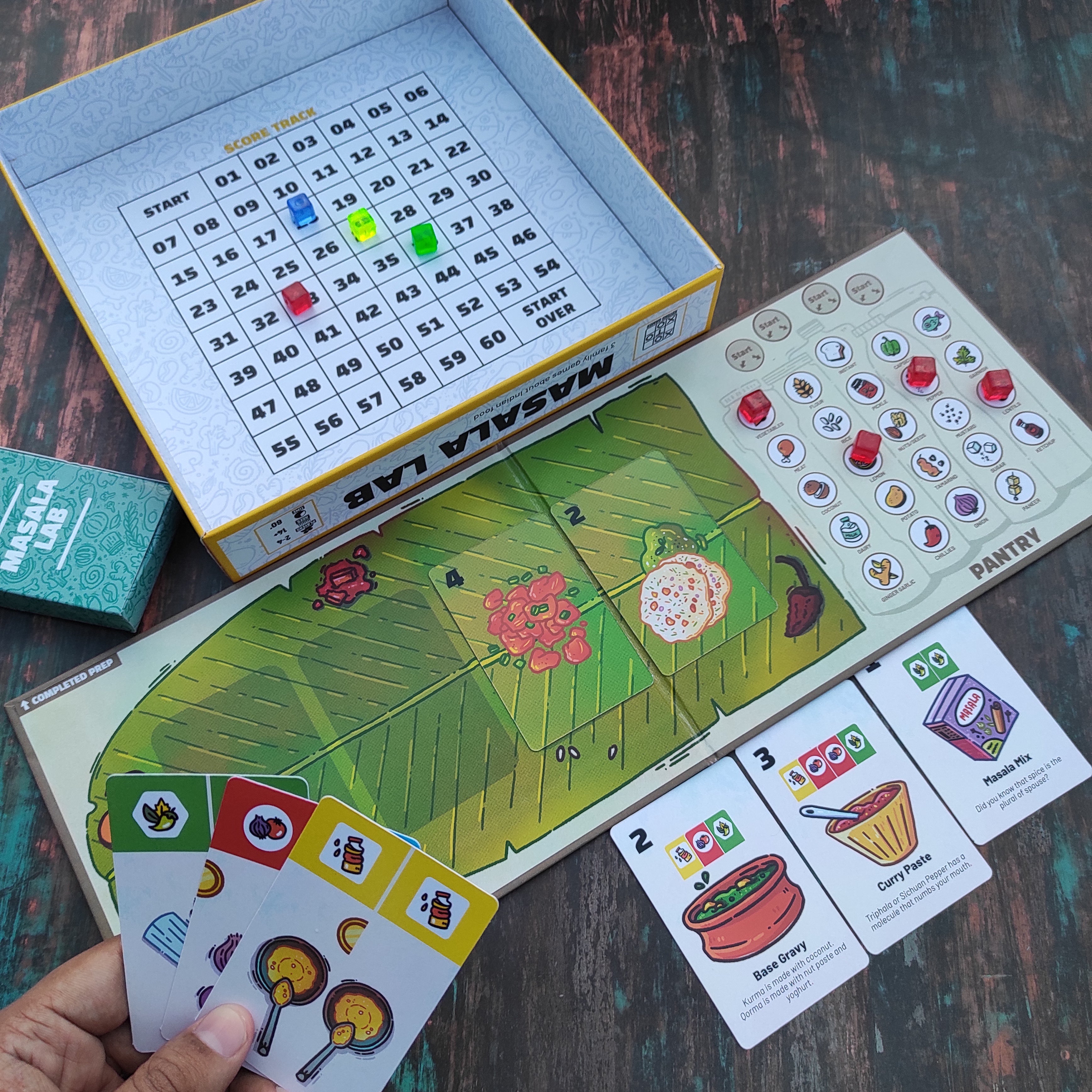 Masala Lab - Retail Box - Board Games - Indic Inspirations