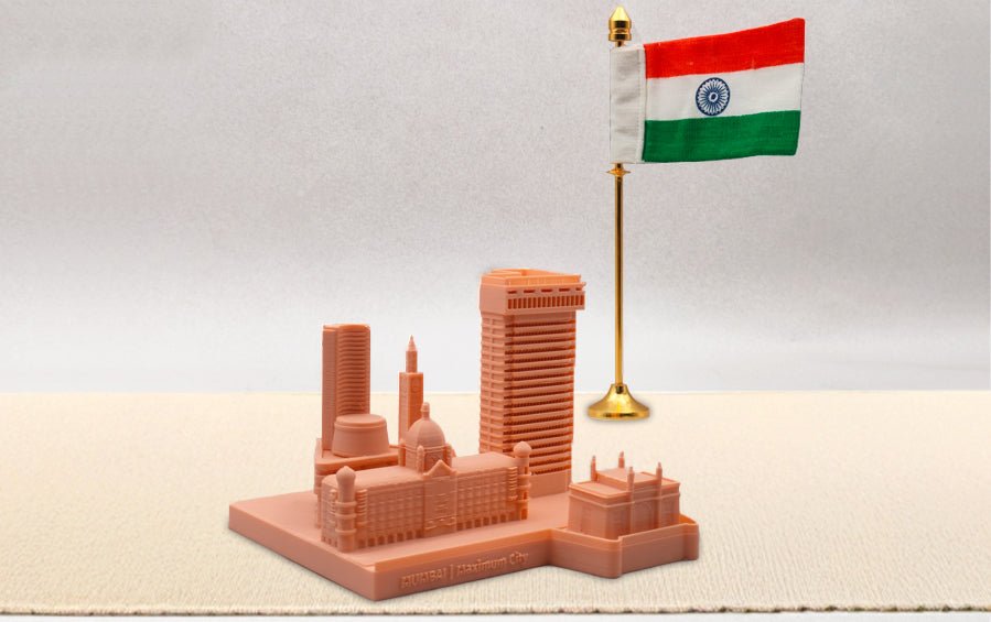 Mumbai | 3D Skyline | 4” W - Desk showpiece - Indic Inspirations