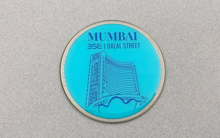 Mumbai | CSMT and BSE - Dalal Street | Fridge Magnets - City souvenirs - Indic Inspirations