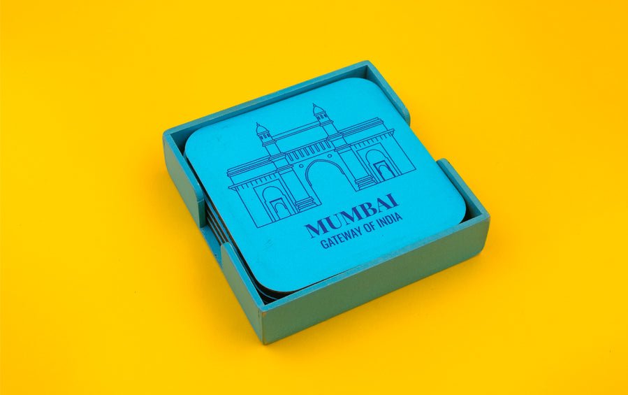 MUMBAI | Set of 4 Coasters - Coasters - Indic Inspirations