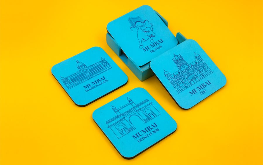 MUMBAI | Set of 4 Coasters - Coasters - Indic Inspirations