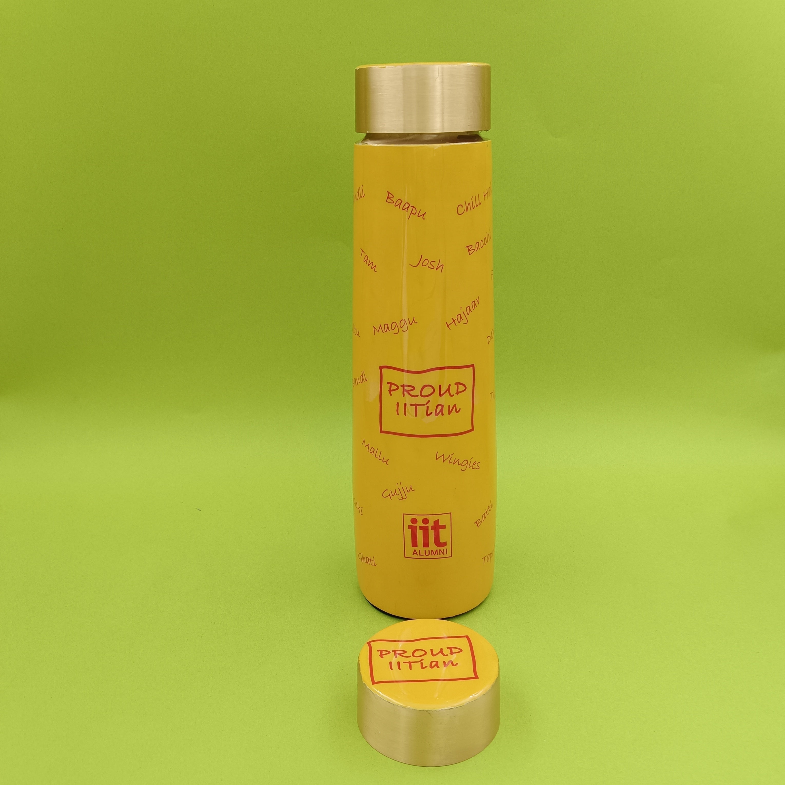 Proud IITian | Copper Bottle | 1000 ml - Water Bottles - Indic Inspirations