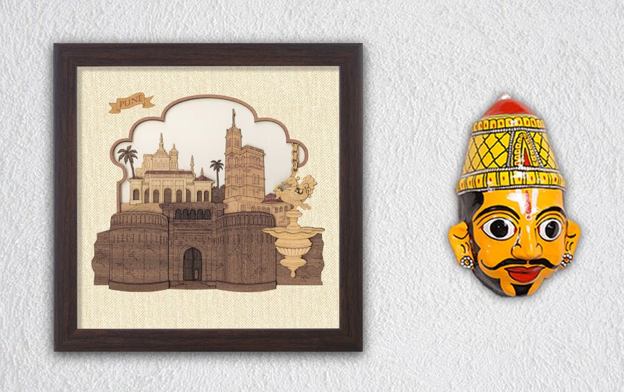 Pune Monuments Frame - City souvenirs - indic inspirations