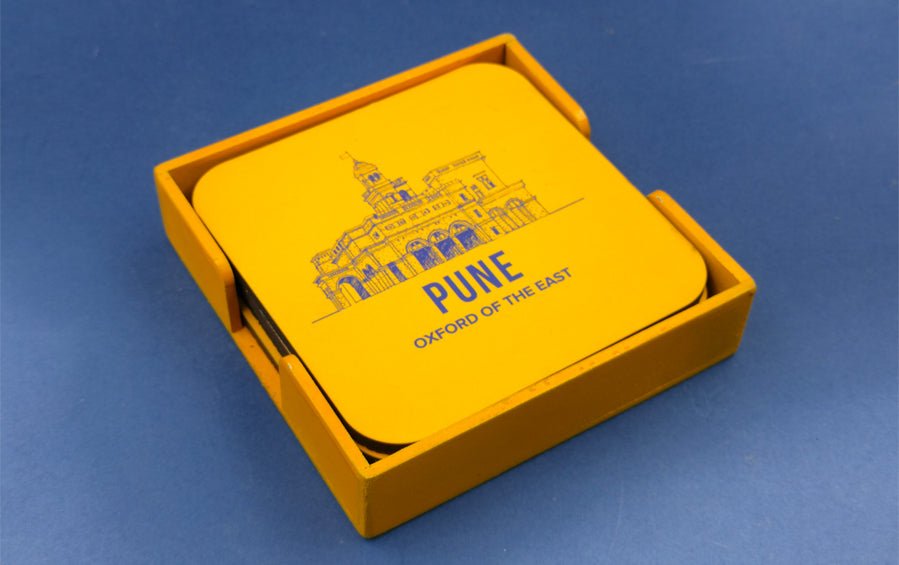 PUNE | Set of 4 Coasters - Coasters - Indic Inspirations